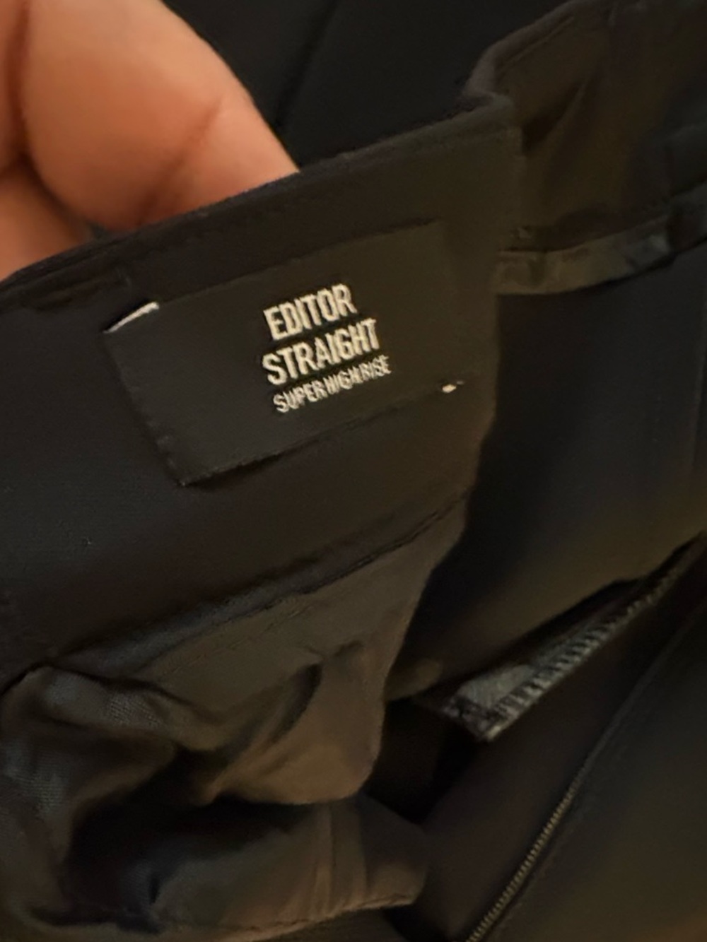Express Black Editor Straight Super High Rise. - Picture 6 of 10